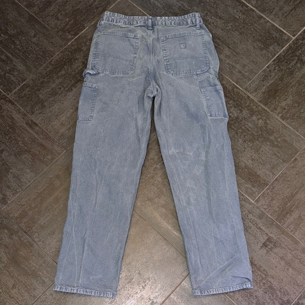 American Eagle Outfitters Men's chino  Cargo Pants in Denim Blue 30 x 34 - Picture 4 of 5